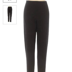 Mango Black Straight Leg Pants High-Rise Comfort